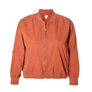 JAG JEANS Women's Bomber Jacket Size 1X In Chutney